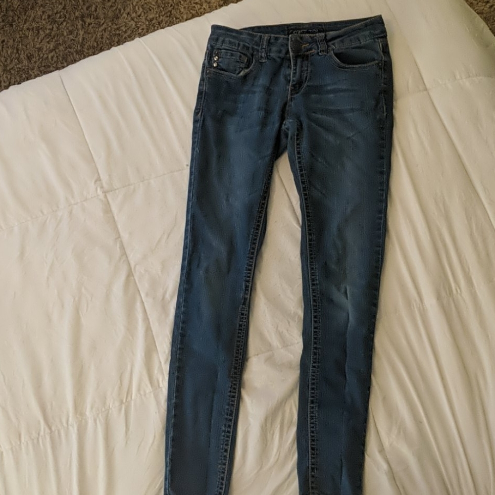 Skinny Blue Jeans